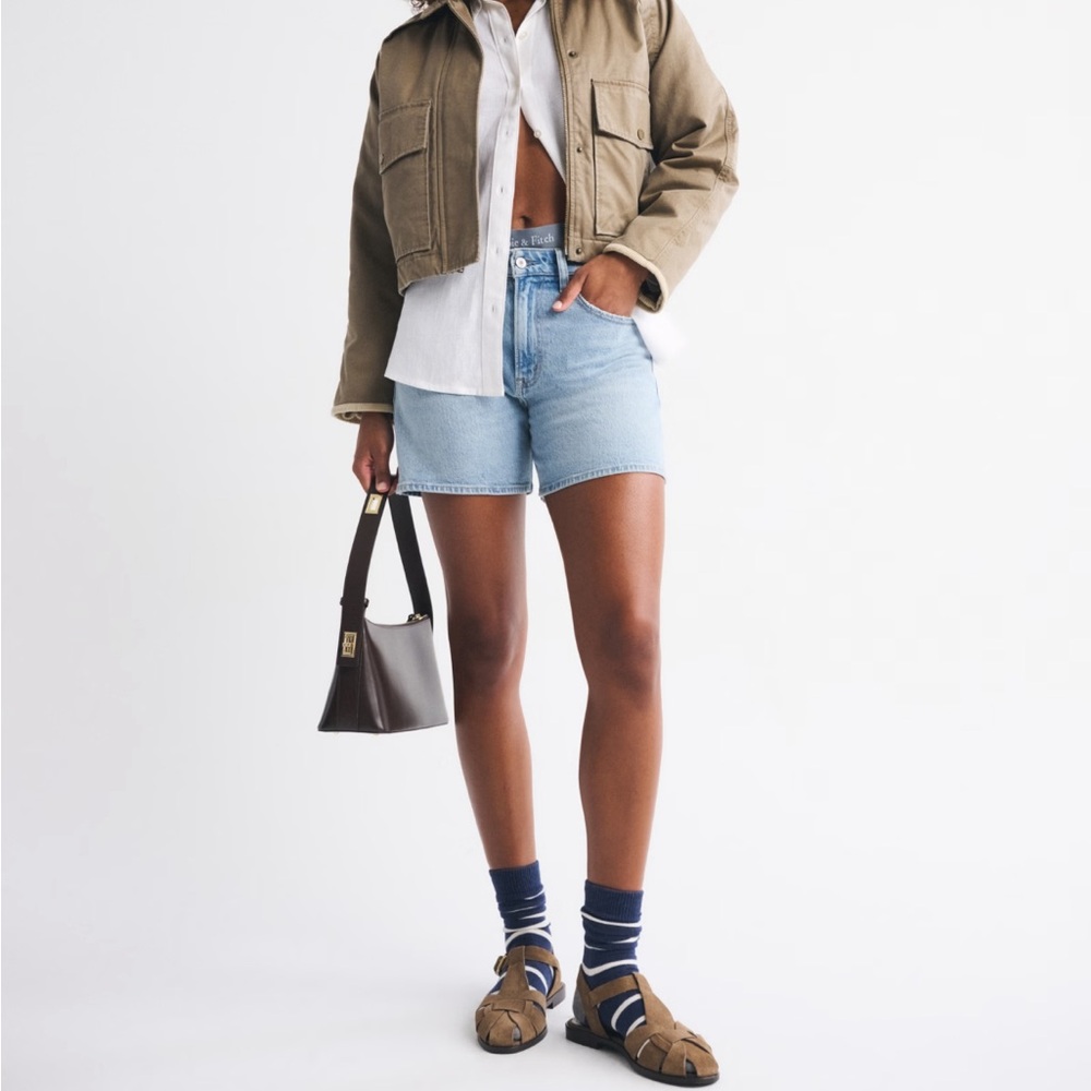 Abercrombie High Rise Dad Shorts